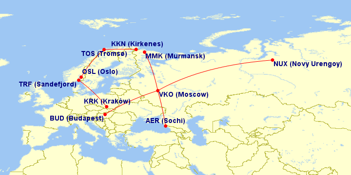 KRK-TRF-OSL-TOS-KKN-MMK-VKO-NUX-VKO-AER-VKO-BUD.gif