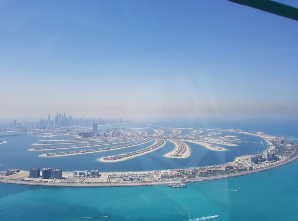 Dubai Palm helicopter.JPG