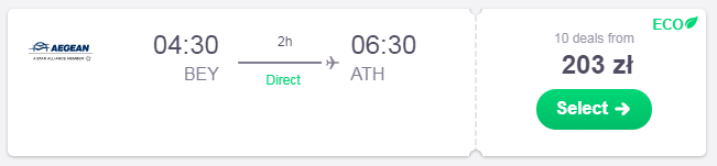 Cheap flights from Beirut to Athens at Skyscanner.png
