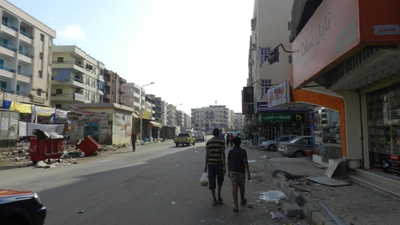 Hurghada - piękno bocznej uliczki.JPG