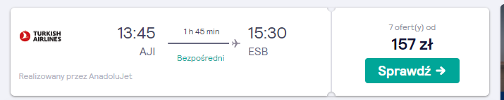 Tanie krajowe loty z Ağrı.png