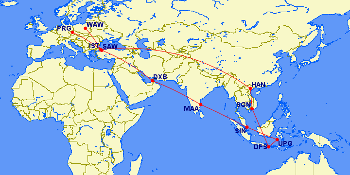PRG-SAW-DXB-MAA-SIN-UPG-DPS-SGN-HAN-IST-WAW.gif