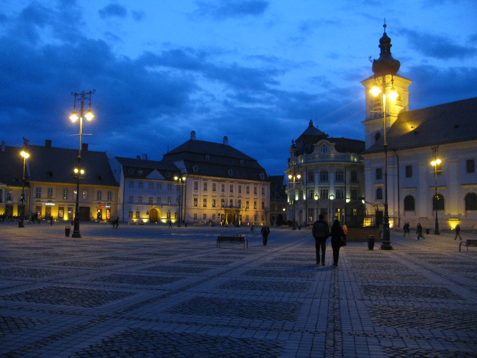 Sybin nocą - Piața Mare.jpg