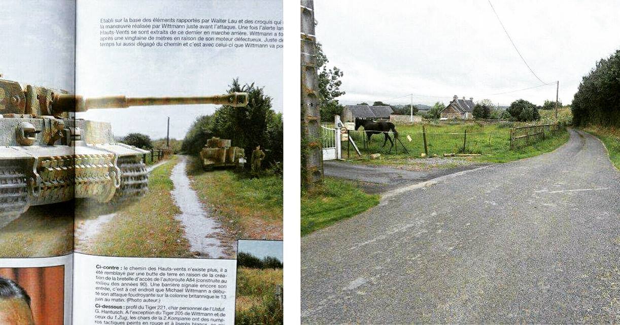 Village Bocage -poczatek akcji Tygrysa Michaela Wittmana. Po lewej z dzi,..jpg